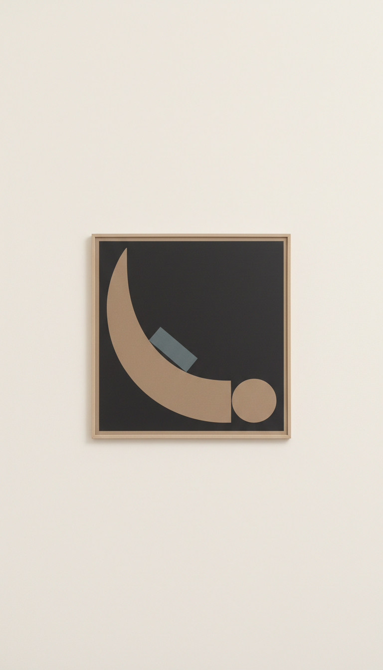 Abstract Limited-Edition Print with Deckled Edge